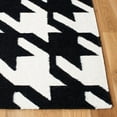 thumbnail image 6 of SAFAVIEH Dhurries Abigail Geometric Area Rug, Black/Ivory, 6' x 9', 6 of 11