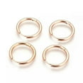 thumbnail image 2 of QQTDFG Stainless Steel Hoop Earrings Rose Gold Purple Black Huggie 1" Pin 1mm&nbsp; P623-Rose Gold, 2 of 2