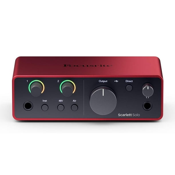 FOCUSRITE Interfaz de Audio 2x2 SCARLETT SOLO (4TH GEN) FOCUSRITE