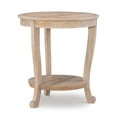 thumbnail image 6 of Powell Kendall Round Indoor Accent Side Table with Shelf, Natural, 6 of 10