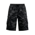 thumbnail image 7 of Camo Cargo Shorts for Men Summer Workout Hiking Shorts with Pockets Knee Length Casual Loose Bermuda Athletic Short,M, 7 of 7