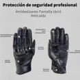 thumbnail image 3 of Guantes De Moto 100 % De Piel De Cabra Para Pantalla Táctil, 3 of 8