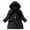 Girls Jackets Black, variant on Puffer Jackets for Girls Fleece Lined Coats with Pockets Hooded Belt and Gloves Size 6-13 Teens Solid Long Sleeve Zip Up Thermal Warm Winter Jacket