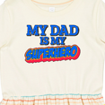 thumbnail image 4 of Inktastic My Dad is My Superhero Girls Toddler Dress, 4 of 5