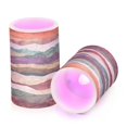 thumbnail image 7 of Yayeee Flameless Candles with Remote Flickering Battery Operated Multi Color Changing, Artistic Desert Waves, 7 of 7