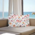 thumbnail image 4 of Outdoor Pillow Cover Pink Spring Flowers Set of 2 Waterproof Throw Pillowcases Watercolor Garden Indoor & Outdoor Use Decorative Patio Furniture Pillows for Couch Garden Indoor & Outdoor Use, 4 of 9