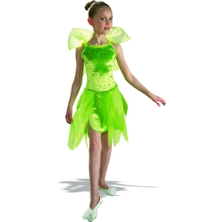 Girls Tinkerbell Fairy Pixie Costume