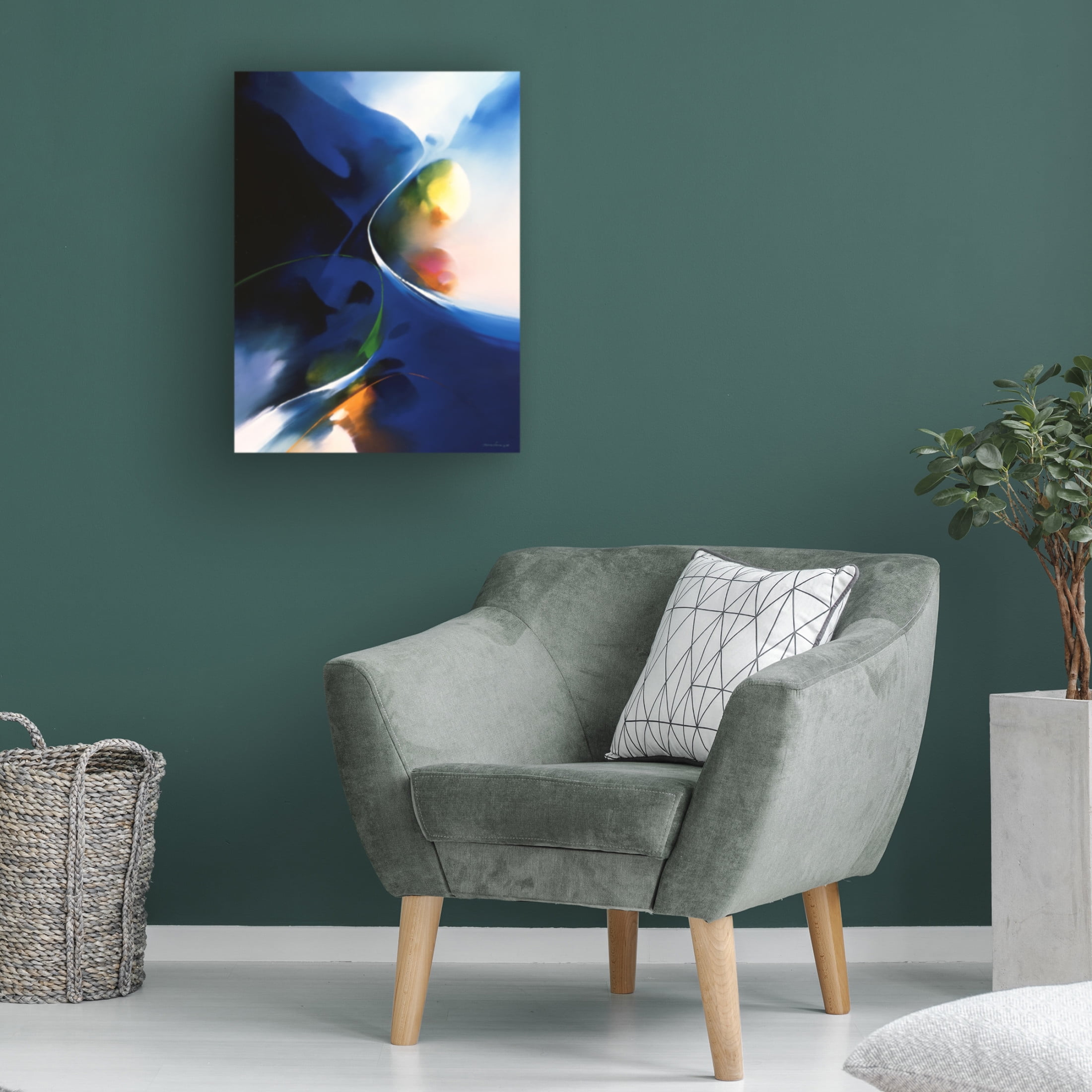 Canvas Wall Art - Thomas Leung 'Magnetism' Wall Art for Living Room, Bedroom, or Office Décor by Trademark Fine Art - 18 x 24 Inches