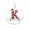 K, variant on 26 Letter Ornaments Christmas Tree Decoration Personalized Christmas Letter Tree Hanging Round Pendant Xmas Alphabet with Santa Cap for Indoor Home Party Gifts DIY Craft Ornaments(A)