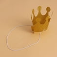 thumbnail image 4 of WHAMVOX Golden Birthday Party Hats with Glitter Design for Kids and Adults Proper Size PVC Crowns 12pcs, 4 of 8