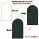 thumbnail image 3 of Set de fundas para telón de fondo en forma de arco NSSONBEN Hunter Green, sin arrugas, 3 of 7