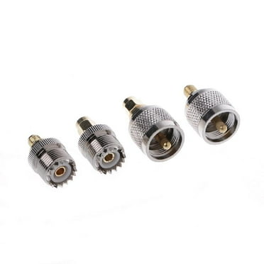 Onelinkmore Ham Radio Adapter - UHF Male To SMA Female Connector (2-Pack) For Baofeng Radios