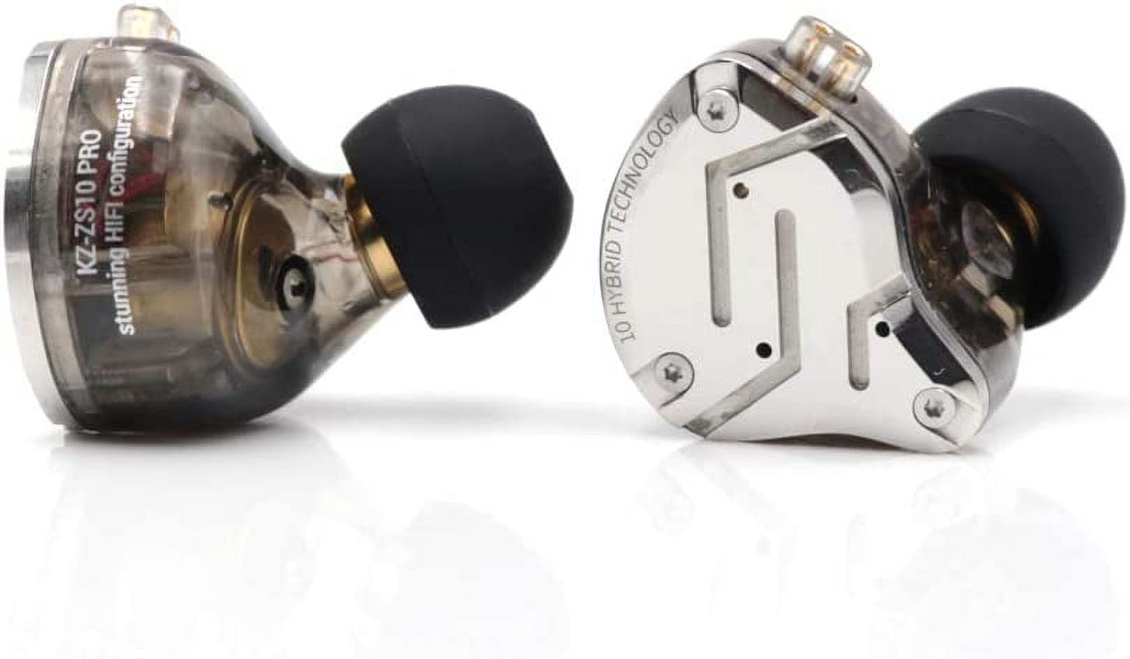 KZ ZS10 Pro 3.5mm Wired In-ear Headphones 1DD+4BA Hybrid HiFi Music Earphone Sports Headset 2pin Detachable Cable