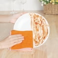 thumbnail image 6 of REGALWOVEN 12 Pack Kitchen Dish Cloths Soft Absorbent Dish Towels Orange 10" x 12", 6 of 7