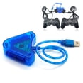 thumbnail image 1 of Manette de Console de Jeu à Deux Ports USB Manette pour PSX PS1 PS2 vers PC Jeux, 1 of 5