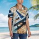 thumbnail image 3 of Fotbe Airplane World Map Adventure Camisa Hawaiana para Hombre Unisex – Camisa Casual de Verano con Botones de Manga Corta de Algodón y Lino,XX-Large, 3 of 7