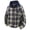Khaki, variant on QHFBli Mens Flannel Hoodie Shirts Casual Button Down Plaid Shirt Jackets for Men Long Sleeve Stylish Hooded with Pocket