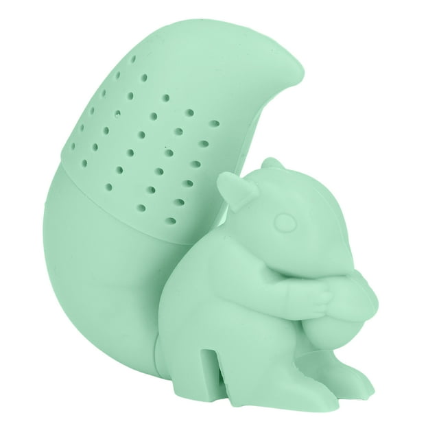 Squirrel Shape Tea Infuser, Food Grade Silicone Squirrel Tea Strainer For Household Green