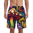 thumbnail image 2 of Board Shorts Summer Psychedelic Hawaii Beach Short Pants Men Running Surf Fast Dry Printed Swim Trunks, 2 of 5