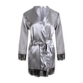 thumbnail image 1 of Faithtur Robe de Nuit en Dentelle pour Femmes Robe de Nuit Imitation Soie Glacée, 1 of 8