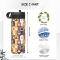 thumbnail image 4 of Yiaed Cat Paw (2) Print Water Bottle with Straw Lid, Stainless Steel Double Wall Insulated Water Bottle | Leak-Proof and Spill-Proof Water Bottle, 4 of 8