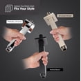 thumbnail image 3 of 10 Inch Straight Ceiling Mount Shower Arm with Flange, Square Shower Arm for Rain Showerhead, Black Finish, 3 of 7