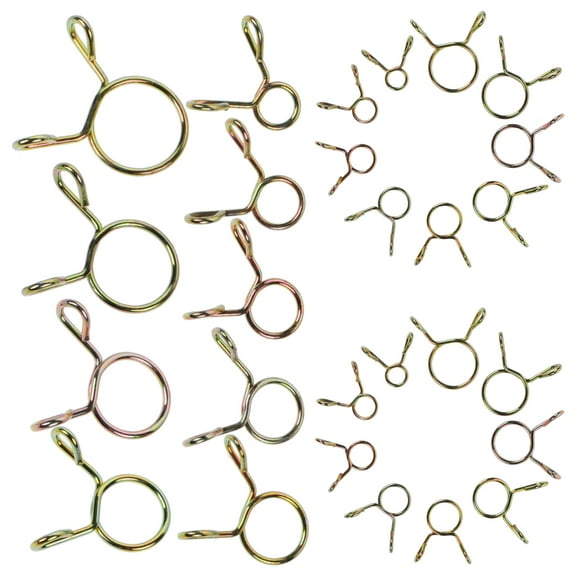 90 Pcs Hose Clamp Oil Tubing Hoop Car Fuel Pipe Galvanized Steel