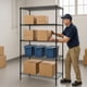 thumbnail image 2 of Estante Organizador para Almacenamiento de Acero Resistente - Anaquel Rack 5 Niveles Ideal para Baño Cocina Ropa Lavanderia 183 cm (Negro), 2 of 5