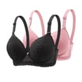 thumbnail image 4 of Sakmal Plus Size Womens Bras Underwire Lace Everyday Red 2-Pack Stretch Womens Bras 42, 4 of 5