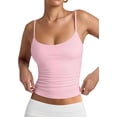thumbnail image 1 of PINKMSTYLE Débardeurs Basiques pour Femmes à Encolure Dégagée Doublée Débardeurs Ajustables d'Été Sans Manches, 1 of 8