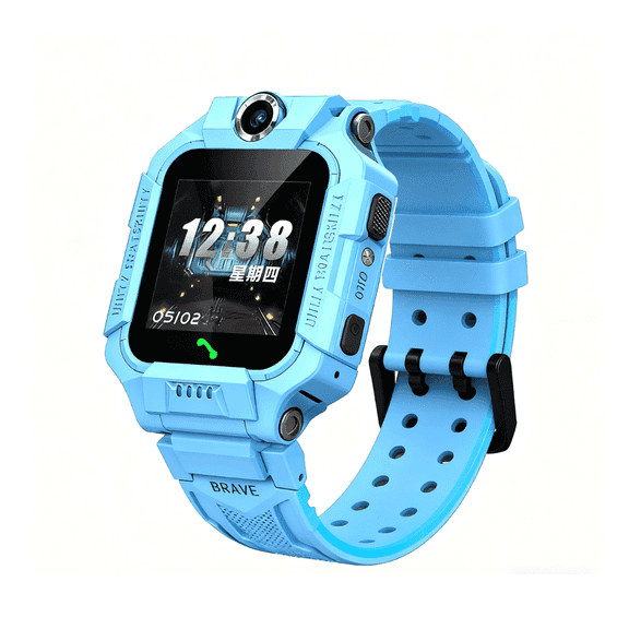 FTCBJJA Smart Watch, IP67 Waterproof Watch with SOS Call, 2G Smartwatch Boys Girls Gift for Kids with Camera&Games, 1.4" HD Touchscreen with Voice Chat, Blue