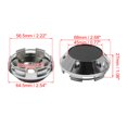 thumbnail image 3 of Unique Bargains Silver Tone 68mm Car Wheel Center Hub Caps Cover with Black Badge Sticker 4pcs, 3 of 3