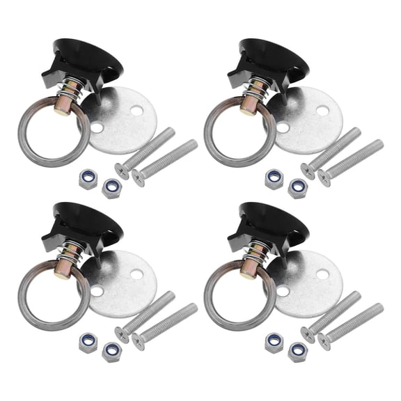 RENACLIPY 1Set Quick Release Tie Down Bolt on Anchor Kit for Guide Rail Cargo Secure