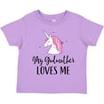 thumbnail image 3 of Inktastic My Godmother Loves Me Unicorn Girls Toddler T-Shirt, 3 of 5