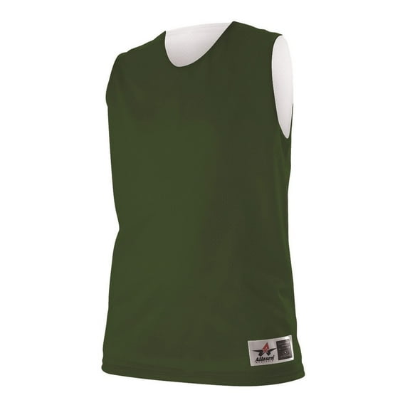 Alleson Athletic 560RW Women's Reversible Mesh Tank - Forest White
