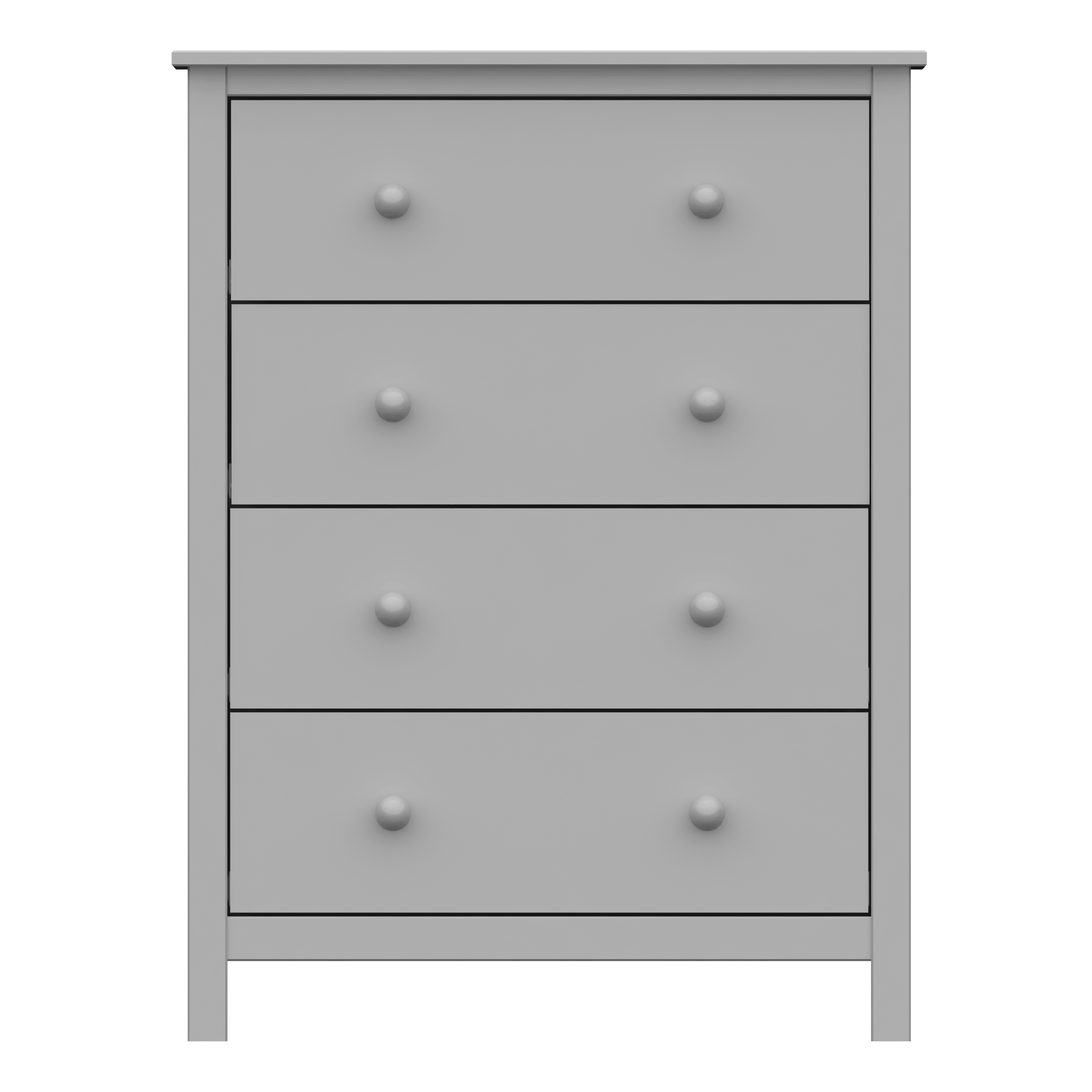 From the Tree Furniture Solid Pine Wood 4-Drawer Dresser for Bedroom Clothes Storage