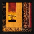 thumbnail image 2 of Chris Donovan 15x15 Black Modern Wood Framed Wall Art Titled - African Studies I, 2 of 6