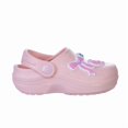 thumbnail image 3 of Sweethearts Conversation Hearts Clogs Girls, Adorable Comfort Stylish Easy Slip On Water Friendly Lightweight (Toddler) Pink Size: 7, 3 of 5