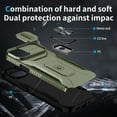 thumbnail image 3 of Allytech Shockproof Back Case for Apple iPhone 14, Military Grade Protective With Ring Holder Stand Compatible with Car Mount Anti-slip Hybrid Rugged Bumper Phone Cover for Men Boys -Darkgreen, 3 of 8