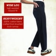 thumbnail image 2 of Dickies Womens Work Pants - Wide Leg Cropped Duck Canvas Work Pants for Women, Size Up for Ideal Fit, 2 of 7