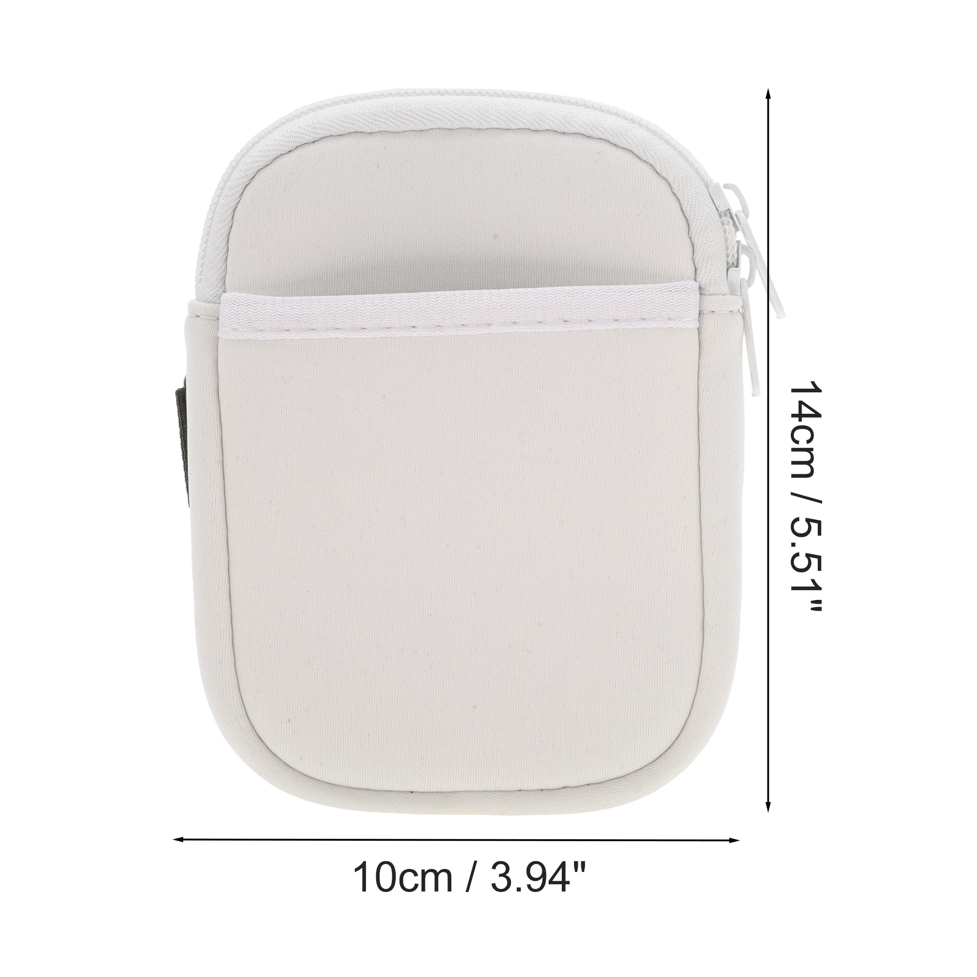 Unique Bargains 1Pc Durable Water Bottle Pouch With 2 Pockets Beige