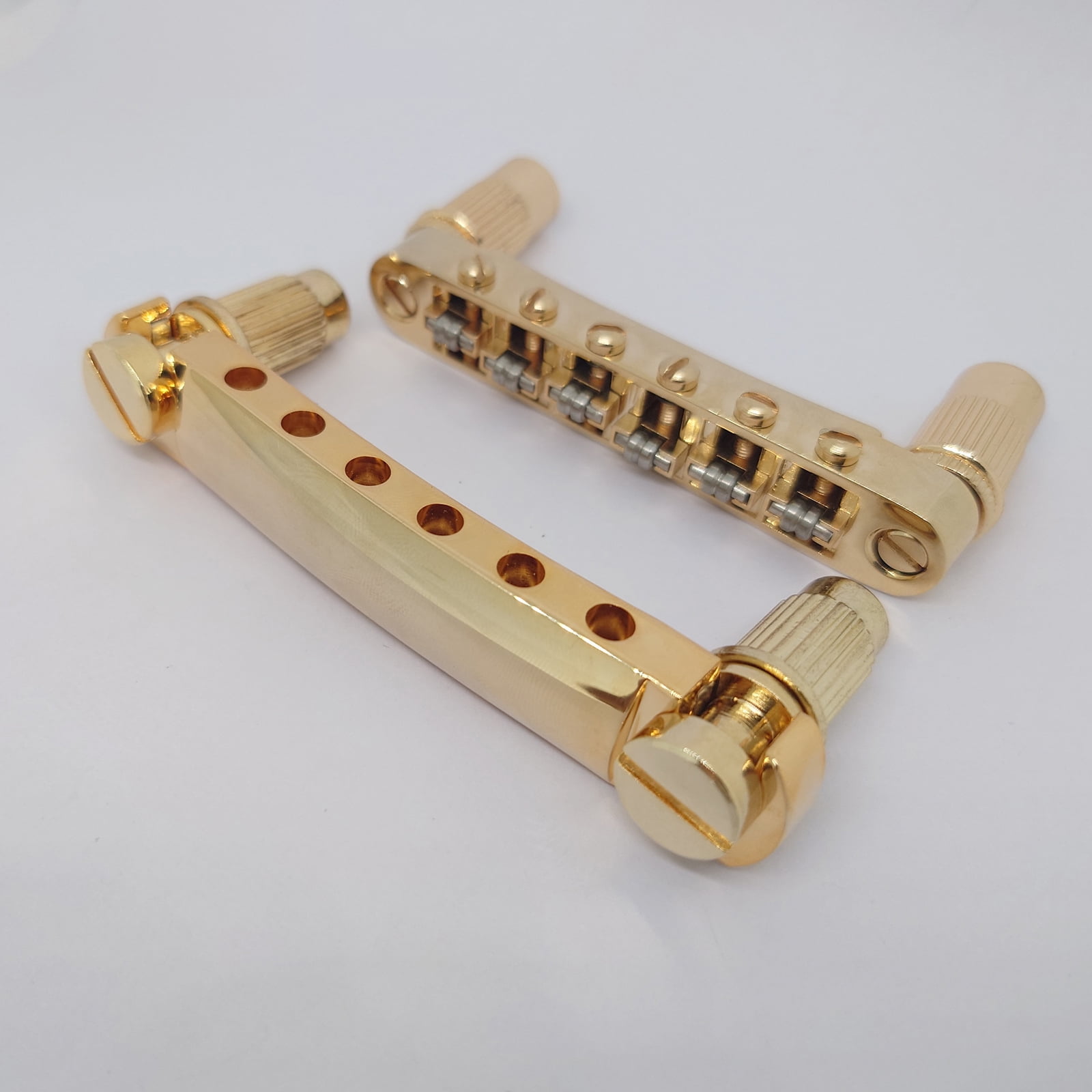 Guitar Tune-o-matic Roller Saddle Bridge Tailpiece Set Gold for ABR LP SG EPi Electric Guitars Replacement Parts