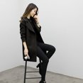 thumbnail image 4 of YOTAMI Chandail pour Femmes Automne Hiver Mode Décontractée Veste Décontractée Manteau Cardigan Ajusté Pardessus Formel Vert Armée, 4 of 4