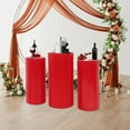 thumbnail image 2 of 3Pcs Cylinder Pedestal Stands, Metal Display Pedestal Stands for Wedding Party, 2 of 15