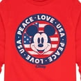 thumbnail image 3 of Disney - Americana - Mickey Peace Love USA - Toddler And Youth Long Sleeve Graphic T-Shirt, 3 of 5