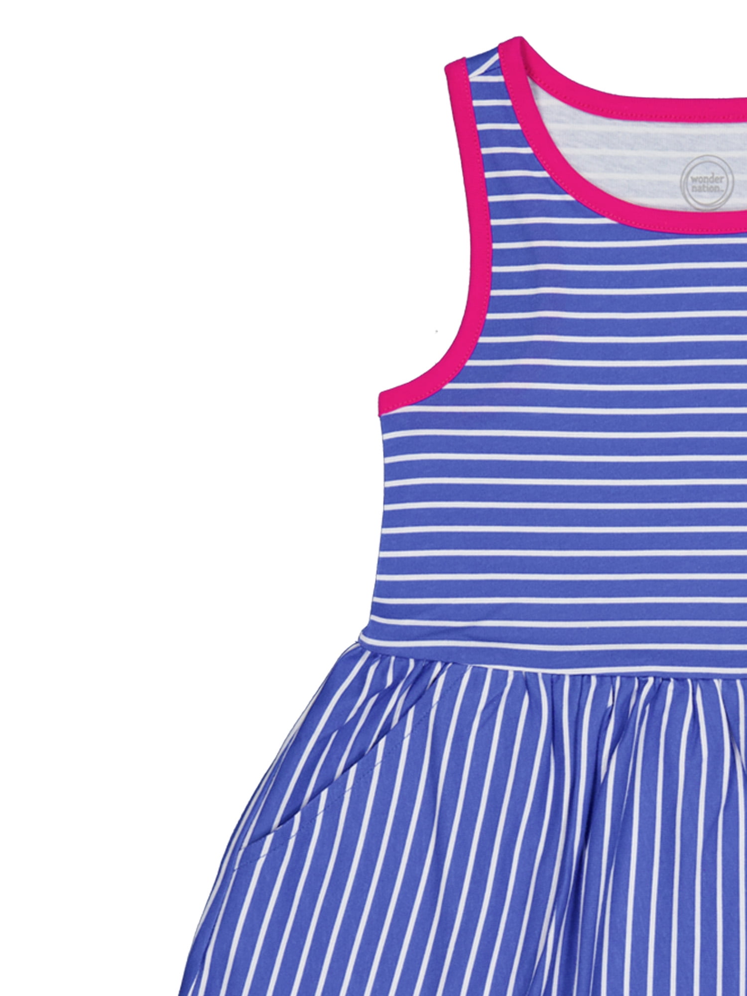 Wonder Nation Girls Play Dress and Short 2 Piece Set, Sizes XS-XLP