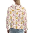 thumbnail image 7 of Wukai Yellow Pueple Rabbit Print Womens Hoodies Fleece Sweatshirts Long Sleeve Sweaters Pullover Fall Outfits Winter Clothes-Small, 7 of 7