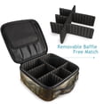 thumbnail image 4 of FORMRS Travel Makeup Bag Large Capacity Train Case Cosmetic Organizer with Adjustable Dividers, Snow Mountains, 4 of 8