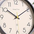 thumbnail image 3 of Alarm Clock Analog Alarm Clock, 6 Inch Round Alarm Clock Non Ticking, Battery Operated, Super Silent Alarm Clock, Simple Stylish Design for Desk/Bedro, 3 of 4