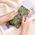 thumbnail image 2 of GAEKEAO Slim Wallet for Women RFID Blocking long Ladies Bifold Card Holder with Zipper Coin Pocket and Multiple Card Slots, 2 of 8
